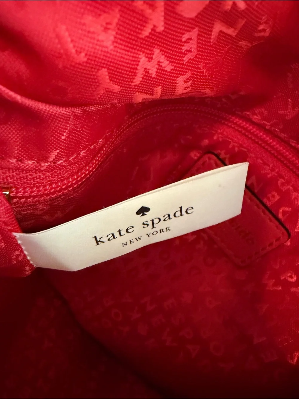 Kate Spade Pine Street Finley Hobo Bag Pebbled Leather Geranium Red Dust Bag EUC
